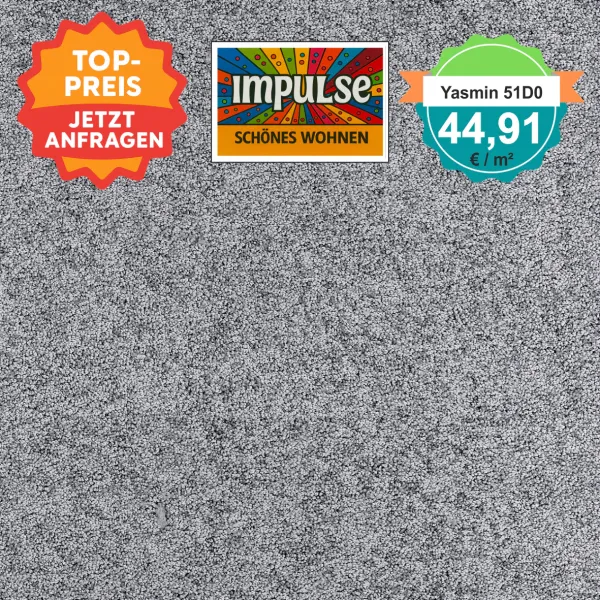 Vorwerk Yasmin 51D0 quarz Teppichboden – Draufsicht quadratisch